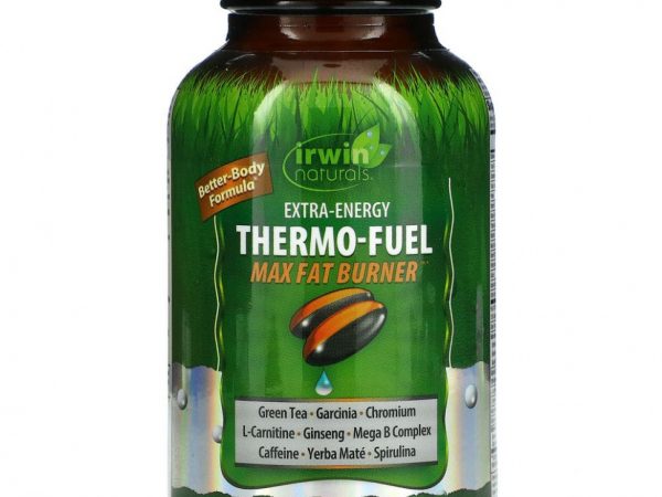Irwin Naturals, Extra-Energy Thermo-Fuel Max Fat Burner, 100 мягких таблеток