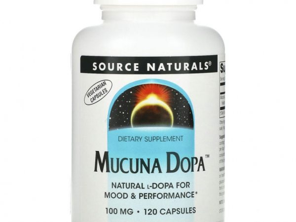 Source Naturals, Mucuna Dopa, 100 мг, 120 капсул