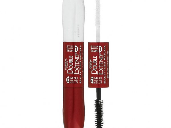 L'Oreal, Double Extend Beauty Tubes, тушь для ресниц, оттенок 575 угольно-черный, 5,2 мл (0,17 жидк. унции)/5 мл (0,16 жидк. унции)