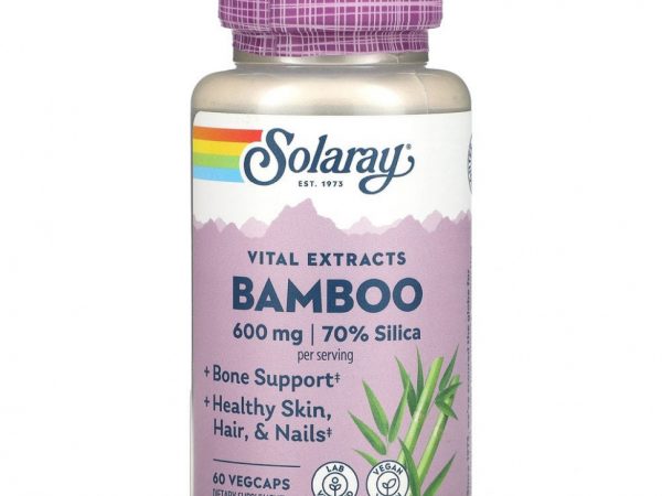 Solaray, Bamboo Stem Extract, 300 мг, 60 капсул VegCap