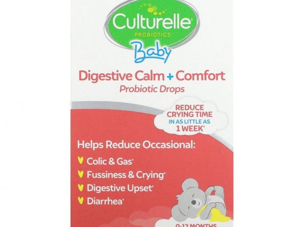 Culturelle, пробиотики «Спокойствие и комфорт», в виде капель с ромашкой, для детей от рождения до 12 месяцев, 8,5 мл (0,29 жидк. унции)
