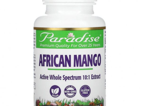 Paradise Herbs, Африканский манго, 60 вегетарианских капсул
