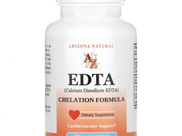 Arizona Natural, ЭДТА, 600 мг, 100 капсул