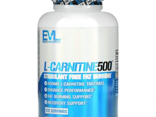 EVLution Nutrition, L-Carnitine500, 120 капсул