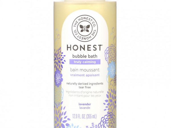 The Honest Company, Поистине успокаивающая пена для ванн, лаванда, 12,0 жидких унций (355 мл)