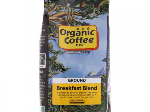 Organic Coffee Co., Смесь для завтрака, молотая, обычная обжарка, 340 г (12 унций)