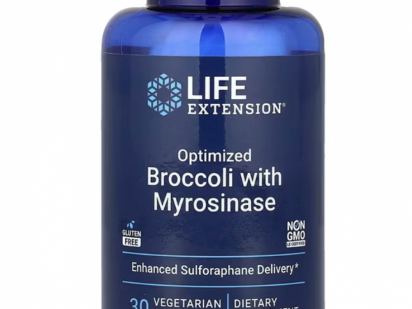 Life Extension, Оптимизированная брокколи и мирозиназа, 30 вегетарианских капсул