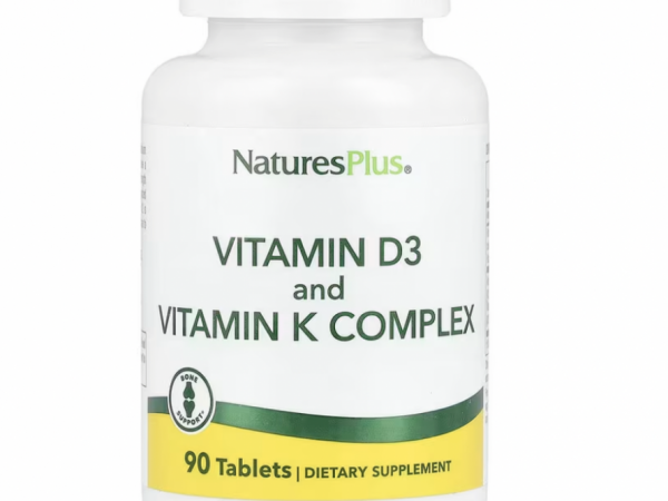 NaturesPlus, Витамины D3 и K2, 90 таблеток