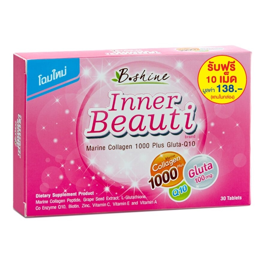 B Shine Marine Collagen 1000 Plus Gluta-Q10 30 Tab