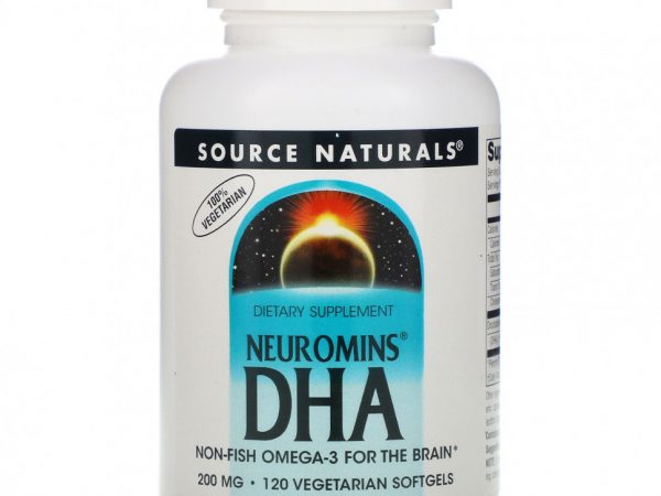 Source Naturals, Neuromins ДГК, 200 мг, 120 вегетарианских мягких таблеток