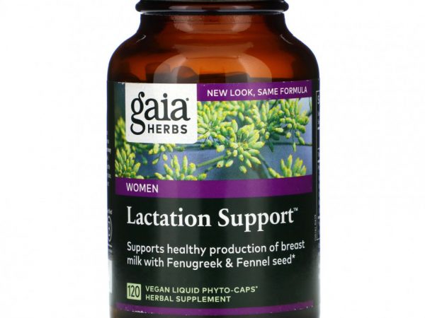 Gaia Herbs, добавка для поддержки грудного вскармливания, 120 веганских капсул Liquid Phyto-Caps