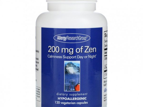Allergy Research Group, Zen, 200 мг, 120 вегетарианских капсул