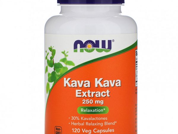 NOW Foods, Kava Kava Extract, 250 мг, 120 растительных капсул