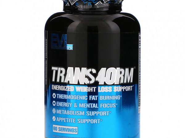 EVLution Nutrition, Trans4orm, эффективная поддержка для потери веса, 120 капсул