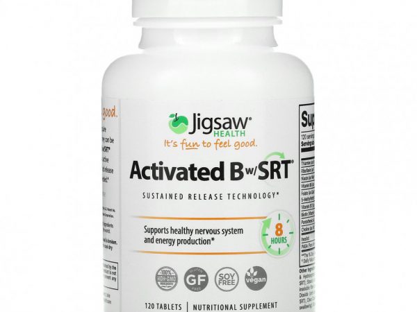 Jigsaw Health, Activated Bw/SRT, 120 Tablets