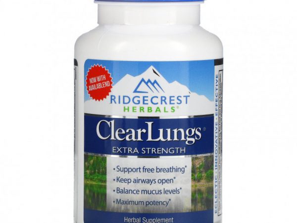 RidgeCrest Herbals, ClearLungs, особая сила, 120 веганских капсул