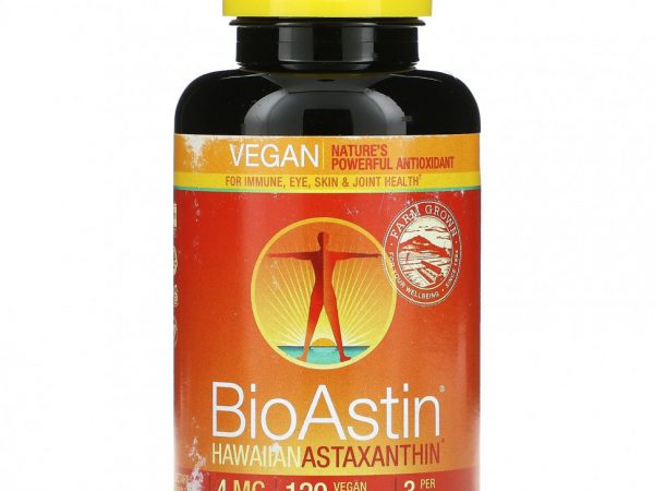 Nutrex Hawaii, BioAstin, 4 мг, 120 мягких капсул в растительной оболочке