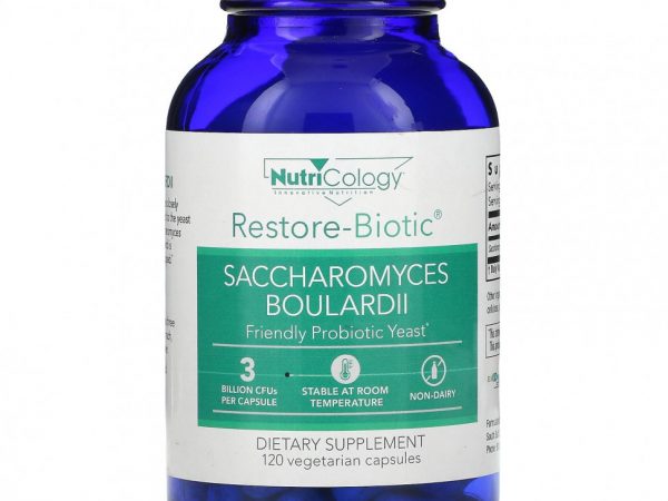Nutricology, Restore-Biotic, сахаромицеты Буларди, 120 вегетарианских капсул