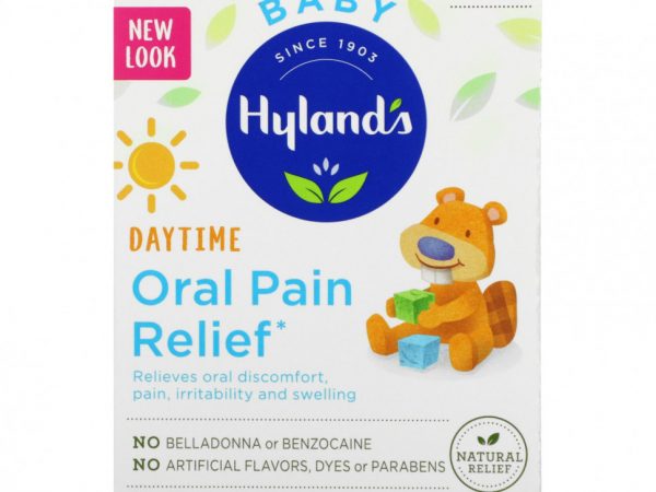 Hyland's, таблетки для облегчения боли в полости рта у грудных детей, от 0 месяцев, 125 быстрорастворимых таблеток