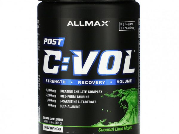 ALLMAX Nutrition, CVOL, Post, вкус кокоса и лайма, 375 г (13,2 унции)