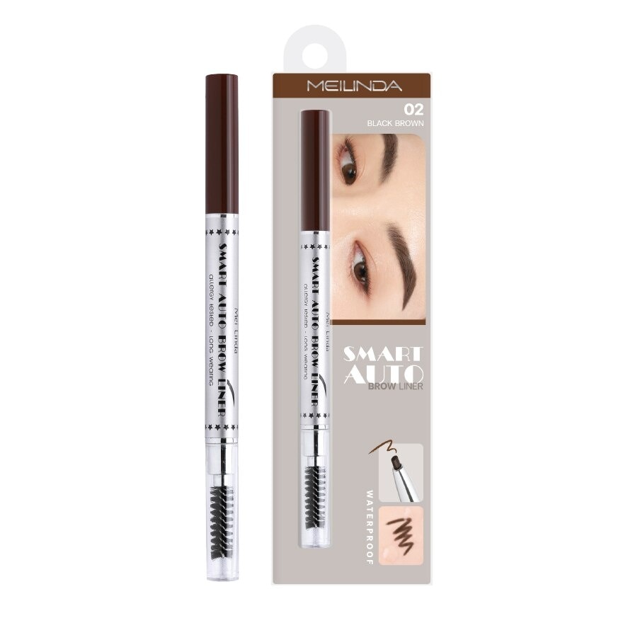 Meilinda Smart Auto Eyebrow 0.25g 02 Black Brown