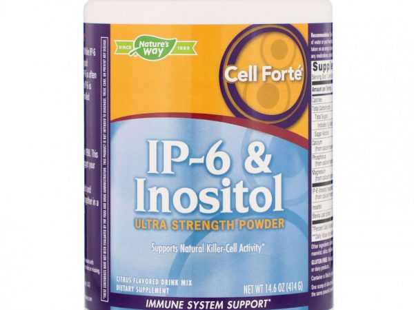 Nature's Way, Cell Fort?, IP-6 и инозитол, сверхсильный порошок со вкусом цитрусовых, 414 г (14,6 унции)