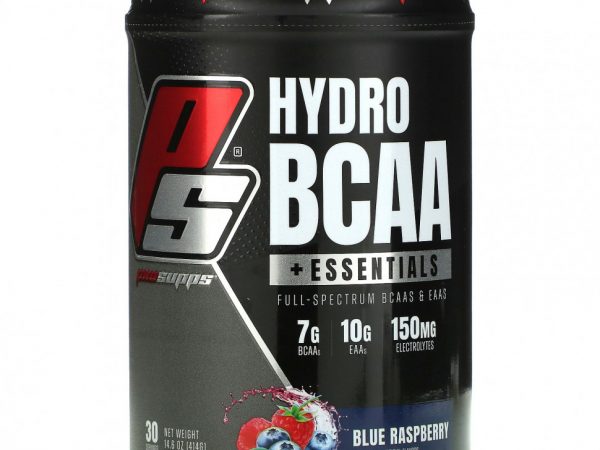 ProSupps, Hydro BCAA +Essentials, добавка с электролитами и аминокислотами, голубая малина, 414 г (14,6 унции)