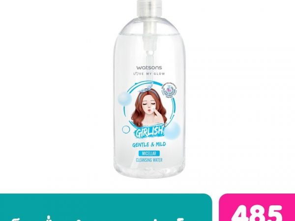 Watsons Girlish GentleMild Micellar Cleansing Water 485ml.