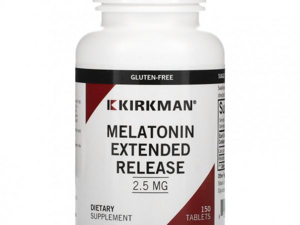Kirkman Labs, мелатонин, пролонгированное высвобождение, 2,5 мг, 150 таблеток