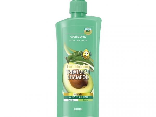 Watsons Treatment Shampoo Avocado for Dry or Dull Hair 400ml.