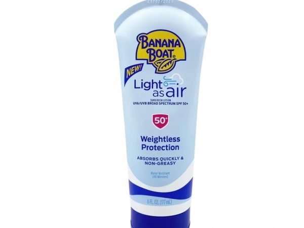 Banana Boat Light As Air Sunscreen Lotion UVA UVB Broad Spectrum SPF50+ 177 Ml.