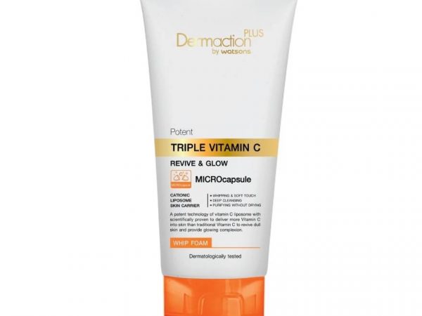 Dermaction Plus by Watsons Potent Triple Vitamin C Whip Facial Foam