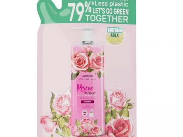 WATSONS RESCUE  REPAIR ROSE  EVENING PRIMROSE SHAMPOO 650ml (Refill)