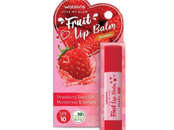 Watsons Fruit Lip Balm Strawberry 3.5g SPF10