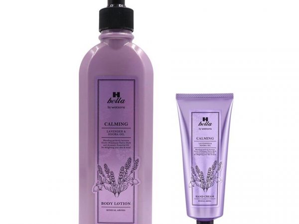 H Bella By Watsons Calming Lavender  Jojoba Oil Body  Lotion 300ml+Hand Cream 80ml