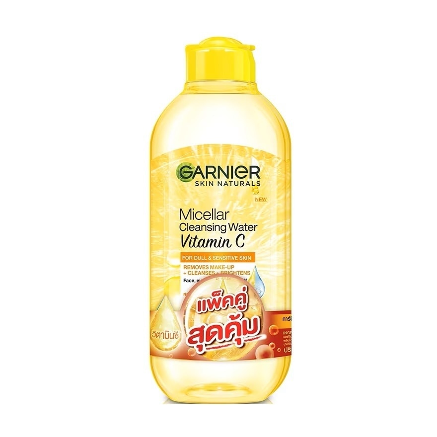 Garnier Skin Naturals Micellar Cleansing Water Vitamin C 400 Ml.Twin Pack