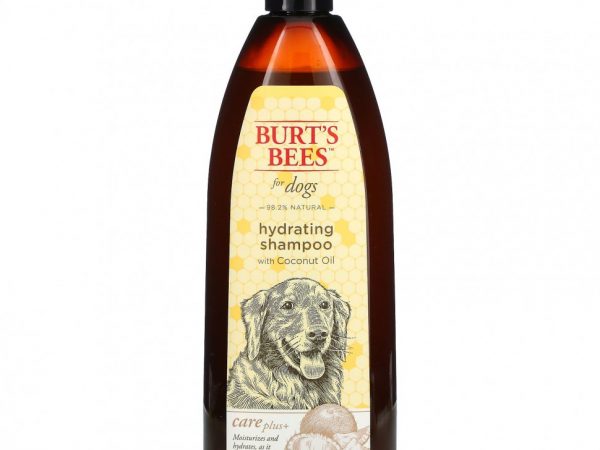 Burt's Bees, Care Plus +, увлажняющий шампунь для собак с кокосовым маслом, 473 мл (16 жидк. Унций)
