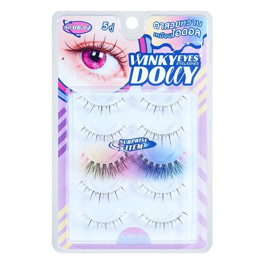 Cosluxe Winky Eyes Dolly Eyelashes 5Pairs No. DB-02