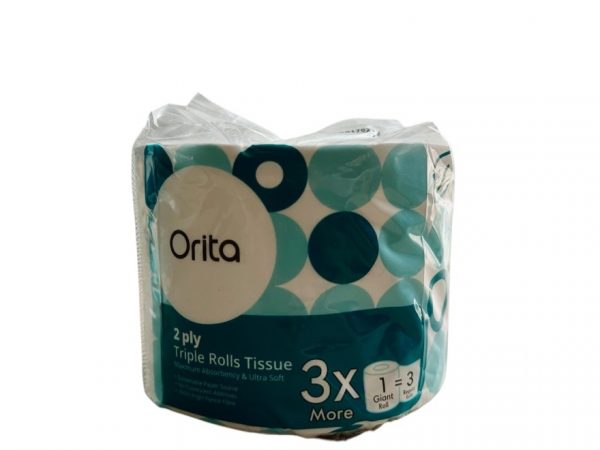 Orita Triple Rolls Tissue 50meters/roll.