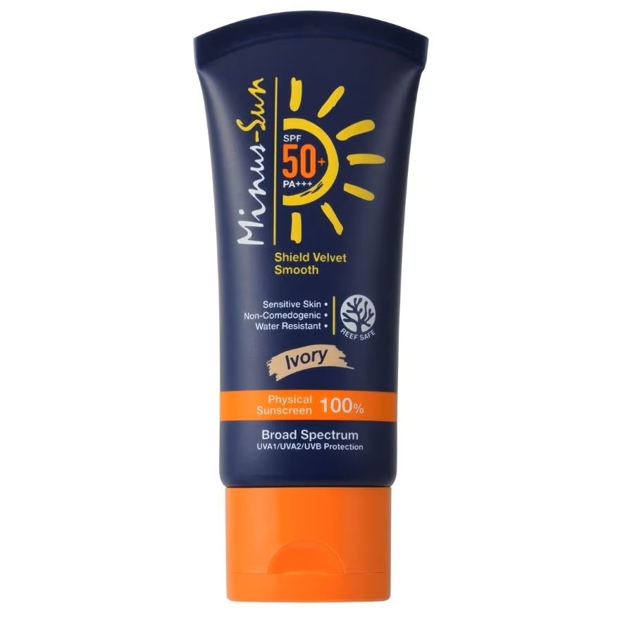 Minus-Sun Shield Velvet Smooth SPF 50+ PA+++ (Ivory) 30 g.