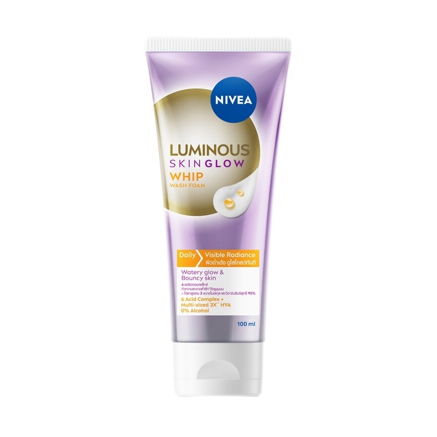 Nivea Luminous Wash Foam Skin Glow Whip 100 Ml.