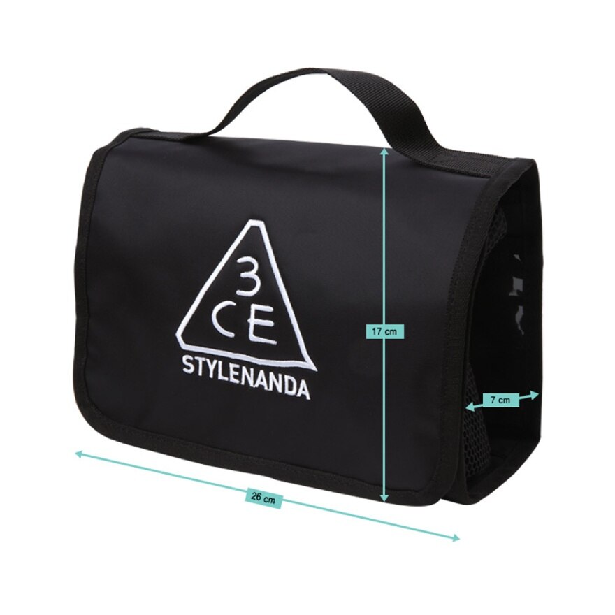 3CE Wash Bag Black 1pcs.