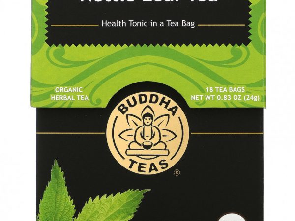 Buddha Teas, Organic Herbal Tea, листья крапивы, 18 чайных пакетиков, 24 г (0,83 унции)