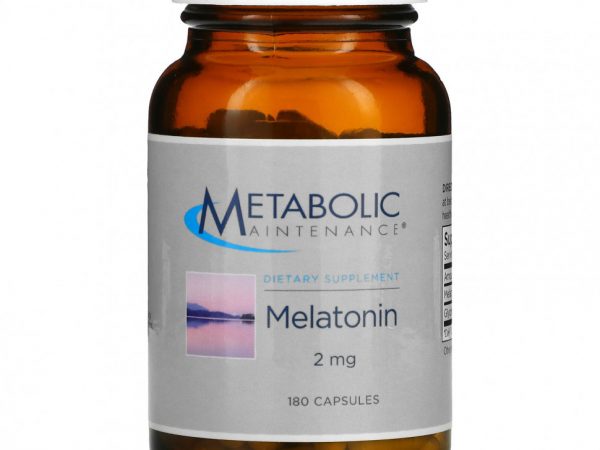 Metabolic Maintenance, мелатонин, 2 мг, 180 капсул