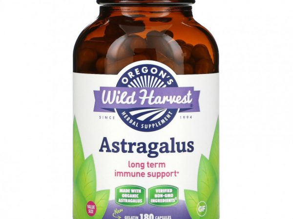 Oregon's Wild Harvest, Астрагал, 180 желатиновых капсул