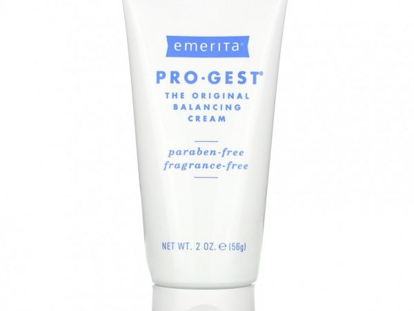 Emerita, Pro-Gest, крем с прогестероном, без запаха, 2 унции (56 г)