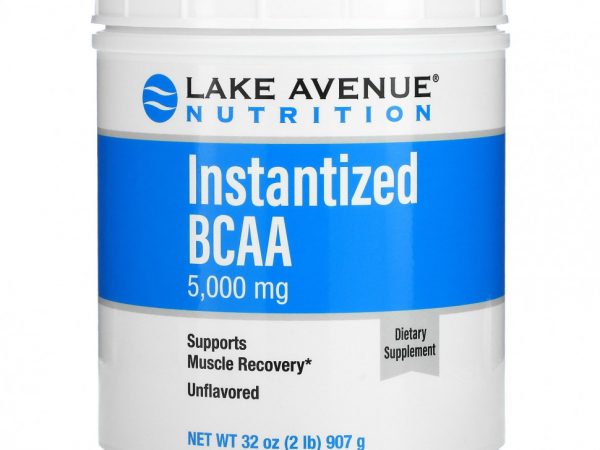 Lake Avenue Nutrition, Быстрорастворимый порошок BCAA, без добавок, 907 г (32 унции)