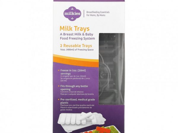 Fairhaven Health, Milkies, лотки для молока, 2 лотка многоразового использования