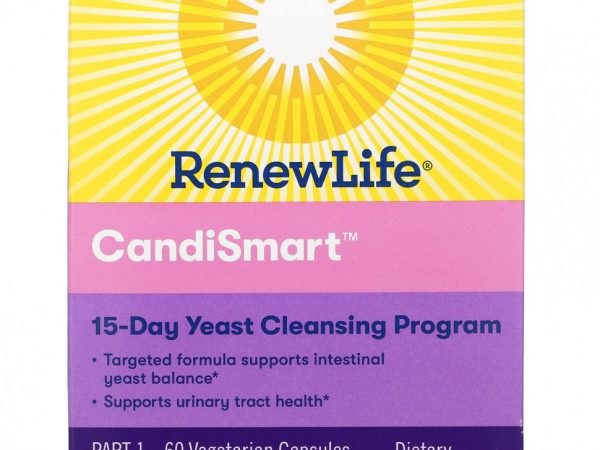 Renew Life, CandiSmart, 15-дневная программа очищения от дрожжей, комплекс из 2 частей