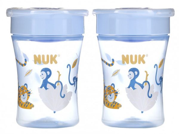 NUK, Evolution 360 Cup, от 8 месяцев, 2 стакана, 240 мл (8 унций)